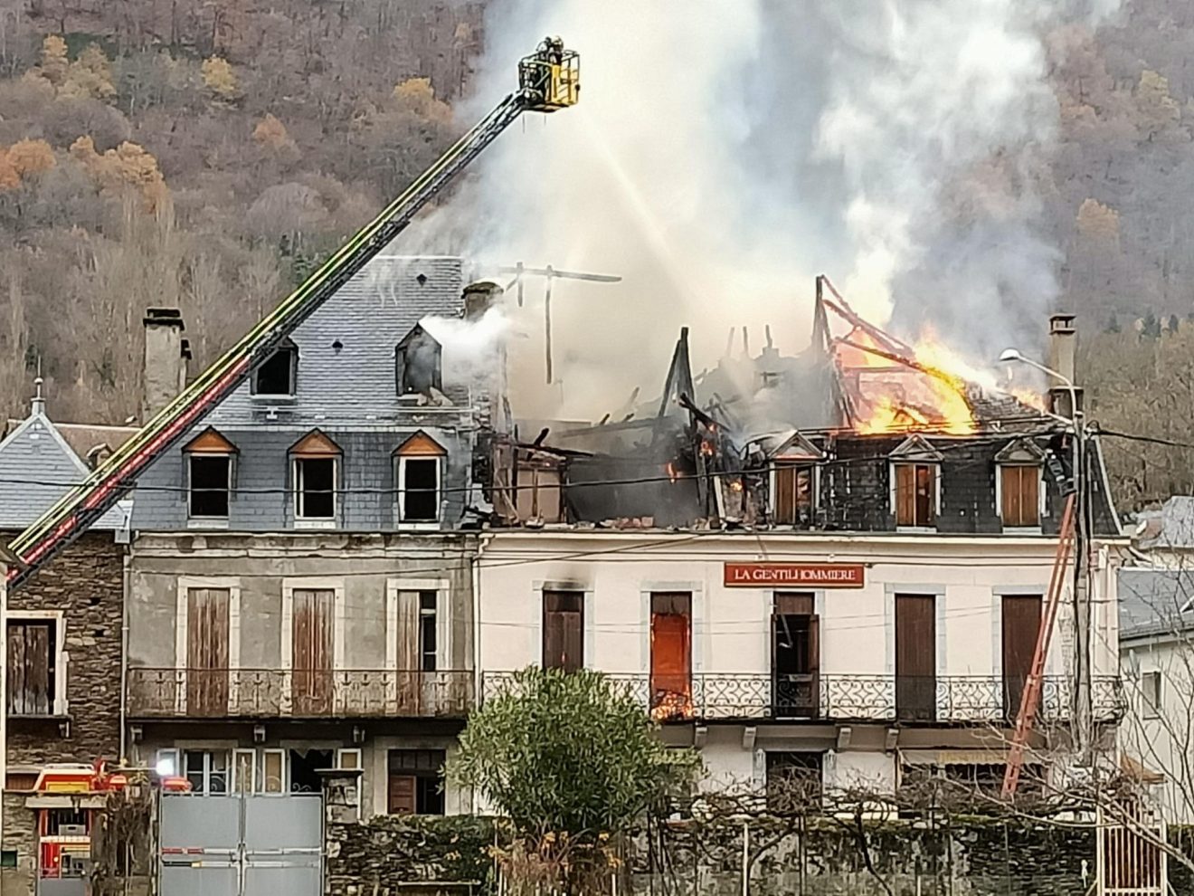 France 3 Midi-Pyrénées du 16 décembre 2023 - Incendie à la Gentilhommière de Fos